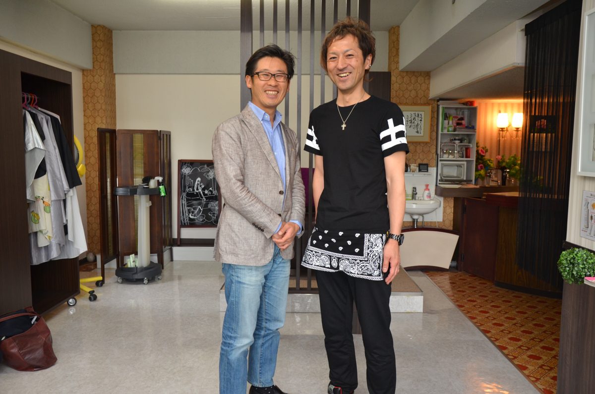 会員の美容室さんを訪ねたジョイマン